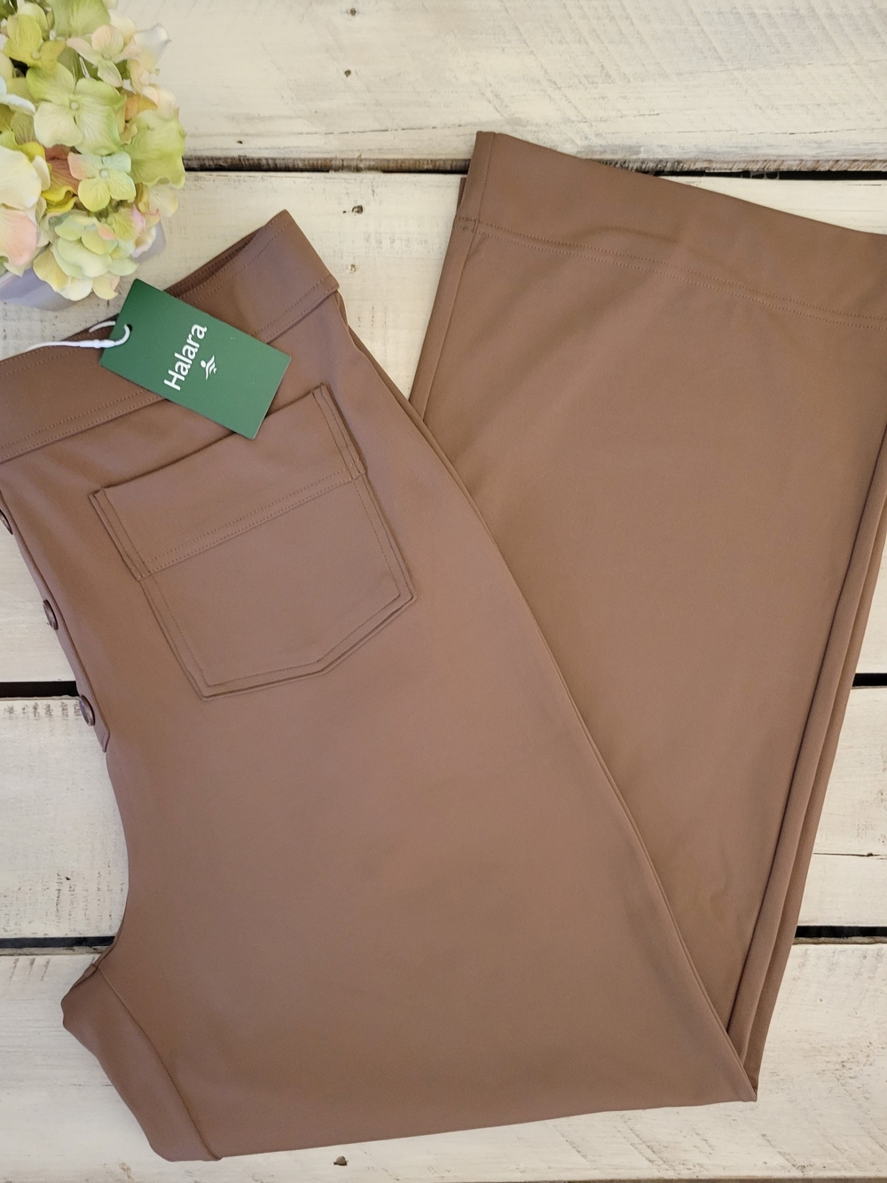 Halara DayStretch High Waisted Pockets Straight Leg Pants Sz XL